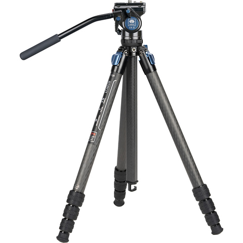 Standard Series 4-Section Carbon Fiber Tripod Kit with Ultracompact Video Head Image 2