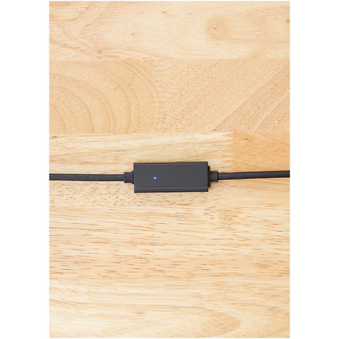 31.1 ft. Right Angle Micro-B to USB-C Tether Cable (Black) Image 2