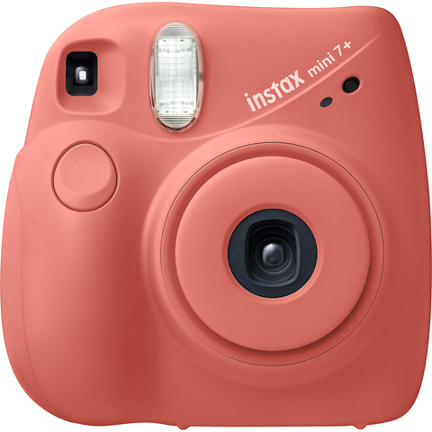 INSTAX Mini 7+ Instant Film Camera (Coral) Image 1