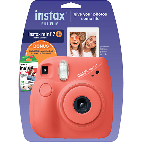 Signaal Eerder Stad bloem Fujifilm INSTAX Mini 7+ Instant Film Camera (Coral)