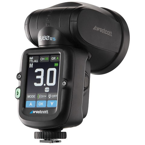 FJ80 II S Touchscreen 80Ws Speedlight with Sony Camera Mount Image 4