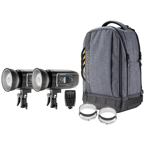 FJ400 Strobe 2-Light Backpack Kit with FJ-X3m Universal Wireless Trigger Image 0