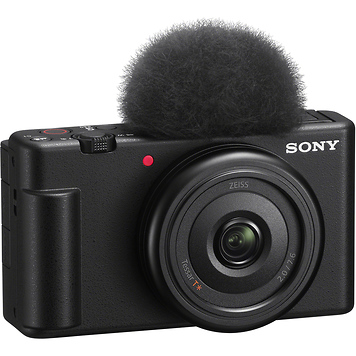 ZV-1F Vlogging Camera (Black) with Sony Vlogger's Accessory KIT (ACC-VC1)