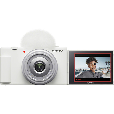 ZV-1F Vlogging Camera (White) Image 0