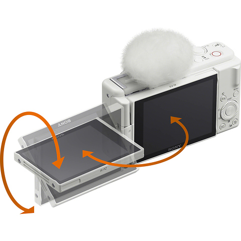 ZV-1F Vlogging Camera (White) Image 8
