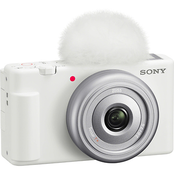 ZV-1F Vlogging Camera (White) with Sony Vlogger's Accessory KIT (ACC-VC1)