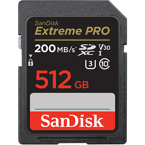 512GB Extreme PRO UHS-I SDXC Memory Card