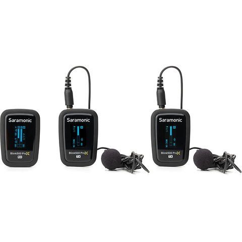 Blink 500 ProX B2 2-Person Digital Camera-Mount Wireless Omni Lavalier Microphone System (Black, 2.4 GHz) Image 0