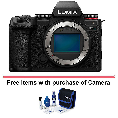 Lumix DC-S5 II Mirrorless Digital Camera Body (Black) with Lumix S 85mm f/1.8 Lens Image 9