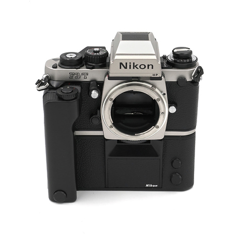 Nikon F3/T HP Film Camera Body Chrome/Black with MD-4 Motor Drive -  Pre-Owned
