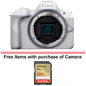 EOS R50 Mirrorless Digital Camera Body (White)