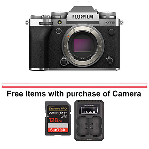 X-T5 Mirrorless Digital Camera Body (Silver)