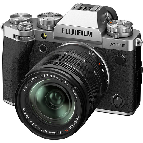 X-T5 Mirrorless Digital Camera with 18-55mm Lens (Silver) Image 2