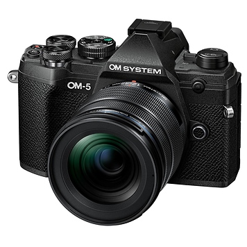OM System OM-5 Mirrorless Micro Four Thirds Digital Camera with 12-45mm f/4 PRO Lens (Black)