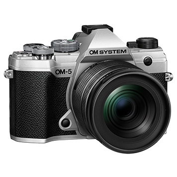 OM System OM-5 Mirrorless Micro Four Thirds Digital Camera with 12-45mm f/4 PRO Lens (Silver)