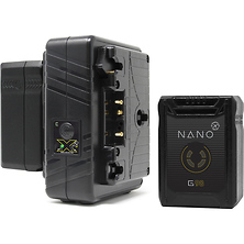 NANO Micro 98Wh Lithium-Ion 2-Battery Kit with Dual Travel Charger (Gold Mount) Image 0