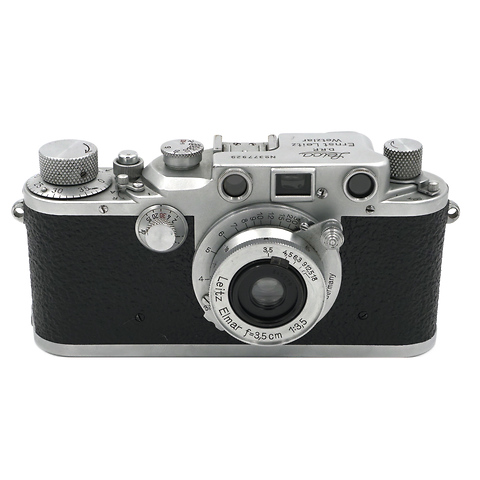 IIIb Rangefinder camera with Elmar 35mm f/3.5 Lens Kit, Chrome - Pre-Owned Image 0