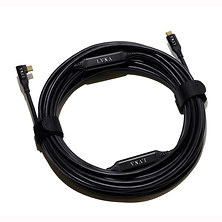 32.8 ft. Right Angle USB-C to USB-C Directional Tether Cable (Black) Image 0