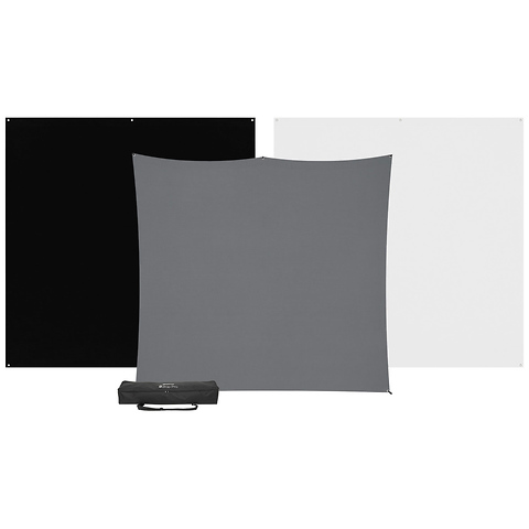 8 x 8 ft. X-Drop Pro 3-Pack Backdrop Kit Image 0