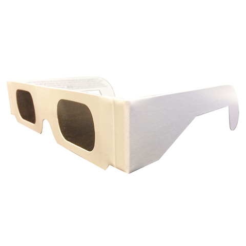 Plain White Solar Eclipse Glasses Image 0