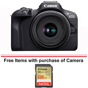 EOS R100 Mirrorless Digital Camera with 18-45mm Lens