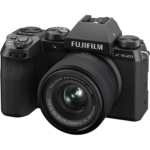 Fujifilm X-S20 Mirrorless Digital Camera with 15-45mm Lens (Black)