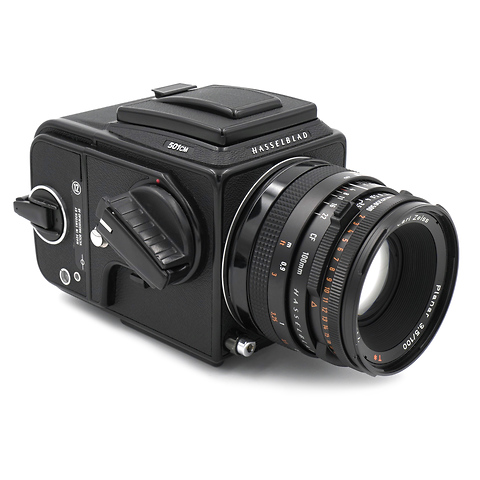 501CM Body w/ Planar 100mm f/3.5 CF Lens & A12 Back Kit, Black - Pre-Owned Image 0