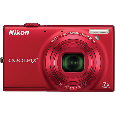 Coolpix S6100 Digital Camera (Red) - Pre-Owned Image 0