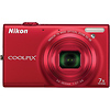 Coolpix S6100 Digital Camera (Red) - Pre-Owned Thumbnail 0