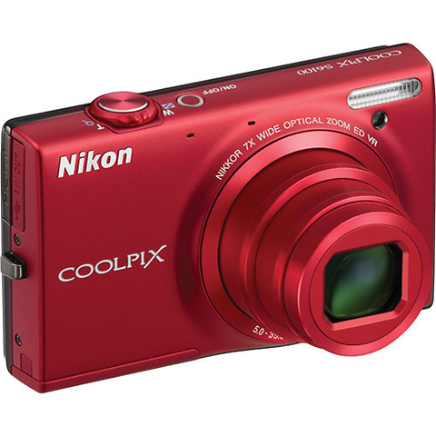 Coolpix S6100 Digital Camera (Red) - Pre-Owned Image 1