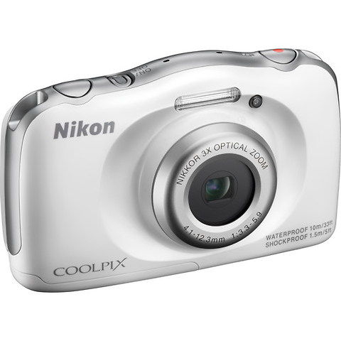 COOLPIX S33 Digital Camera (White) - Pre-Owned Image 0