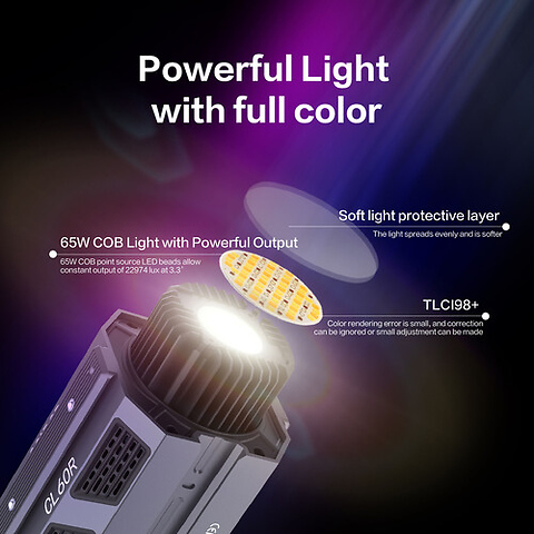 COLBOR CL60R RGB COB LED Monolight Image 8