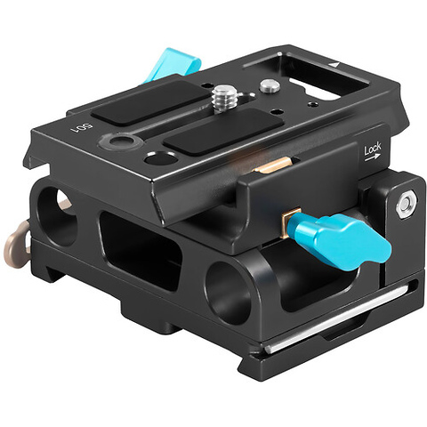 15mm ARRI-Standard Baseplate for BMPCC 4K/6K Cage (Raven Black) Image 4