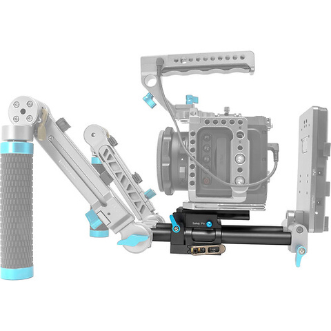 15mm ARRI-Standard Baseplate for BMPCC 4K/6K Cage (Raven Black) Image 6