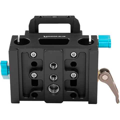 15mm ARRI-Standard Baseplate for BMPCC 4K/6K Cage (Raven Black) Image 1