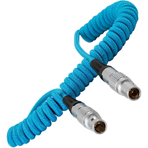 LEMO to LEMO 2-Pin Coiled Power Cable for ARRI to Teradek