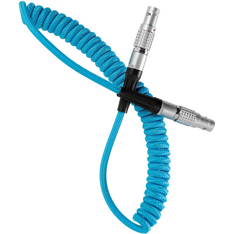 LEMO to LEMO 2-Pin Coiled Power Cable for ARRI to Teradek Image 1