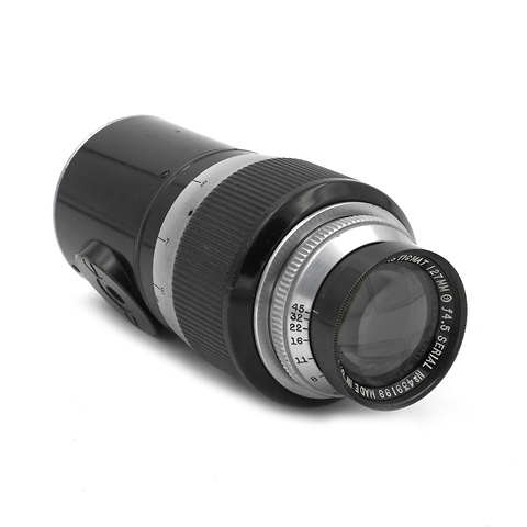 Anastigmat M39 Screw Mount 127mm f/4.5 Lens Black / Chrome - Pre-Owned Image 0