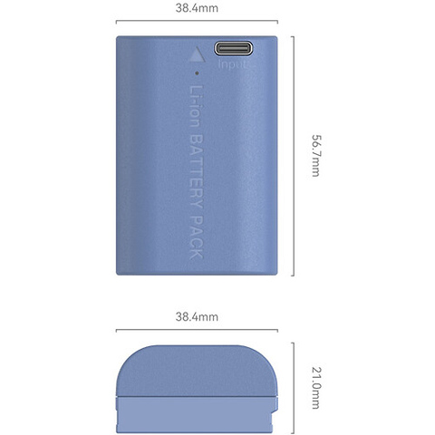 LP-E6NH USB-C Rechargeable Camera Battery Image 3