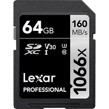64GB Professional 1066x UHS-I SDXC Memory Card (SILVER Series) Image 0