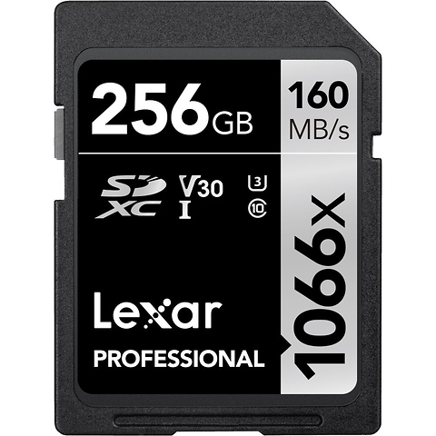 256GB Professional 1066x UHS-I SDXC Memory Card (SILVER Series) Image 0