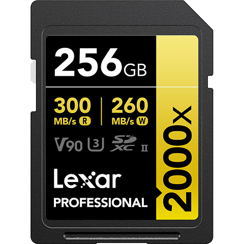 256GB Professional 2000x UHS-II SDXC Memory Card Image 0