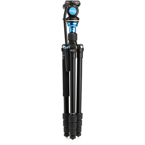 Aero 2 PRO Aluminum Travel Video Tripod with Twist Locks Image 4