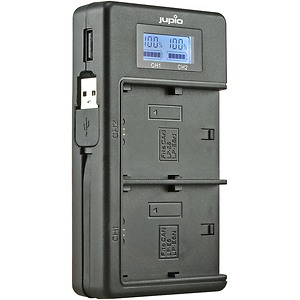 USB Dedicated Duo Charger for Canon LP-E6 Batteries