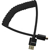 Coiled Micro-HDMI to HDMI Cable (12 to 24 in., Raven Black) Thumbnail 1