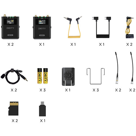 Theos Digital 2-Person Camera-Mount Wireless Omni Lavalier Microphone System (550 to 663 MHz) Image 4