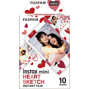 INSTAX Mini Heart Sketch Instant Film (10 Exposures)