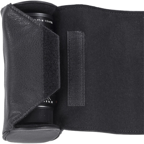 Donau Cowhide Leather Lenswrap (Extra Large, Black) Image 1