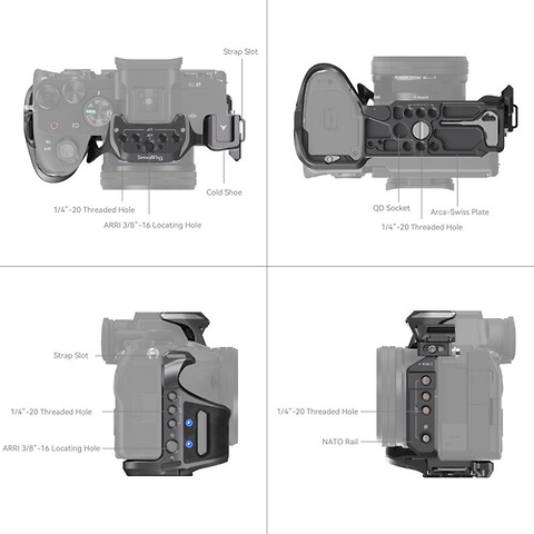 Rhinoceros Cage Kit for Sony a7R V, a7 IV and a7S III Image 2