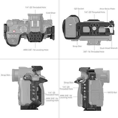 Black Mamba Series Cage for Panasonic Lumix S5 II and S5 IIX Image 3